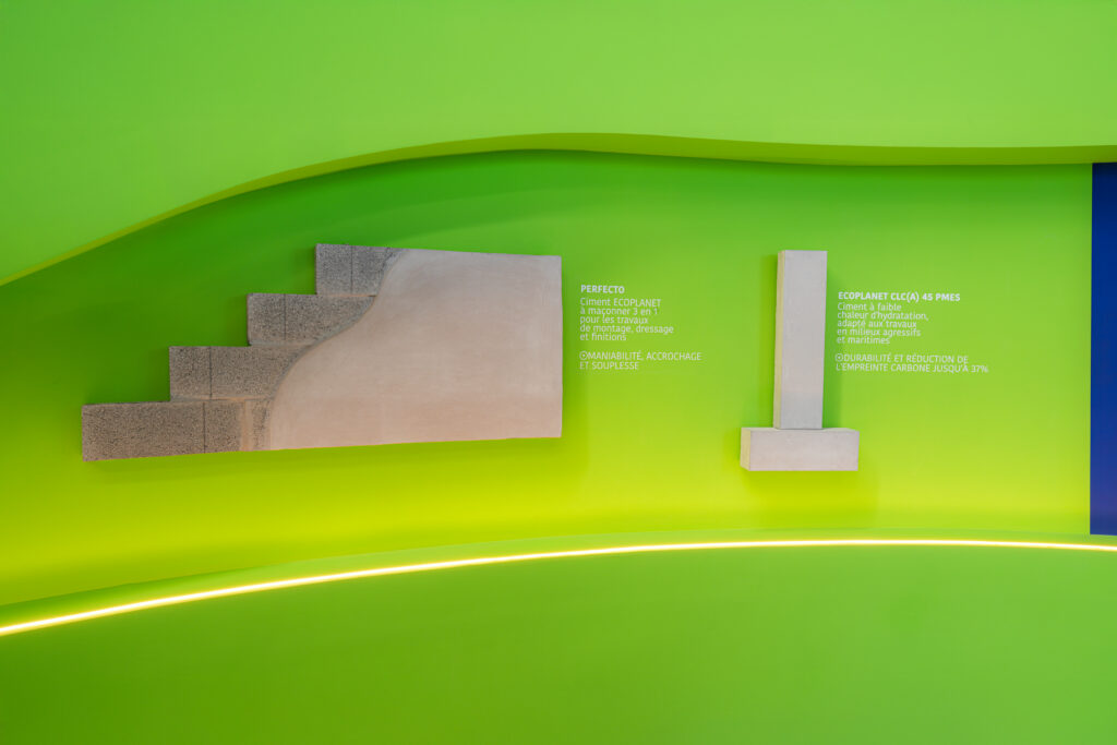 Espace pédagogique immersif sur la construction durable au sein du Sustainable Lab